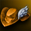 Refined Gold Romantic Chapeau